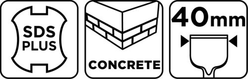 Laposvéső SDS PLUS, 40x17x280mm