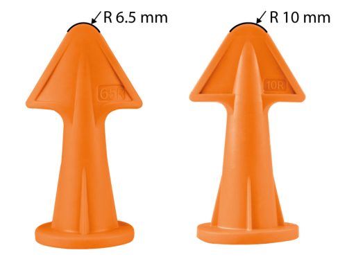 Fugakihúzó szilikonvég pisztolyos fugázóanyagokoz, 6.5mm és 10mm, 2db