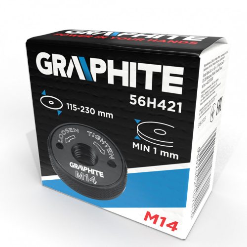 Gyorsrögzítő anya sarokcsiszolókhoz, klikkes, m14