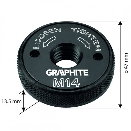 Gyorsrögzítő anya sarokcsiszolókhoz, klikkes, m14