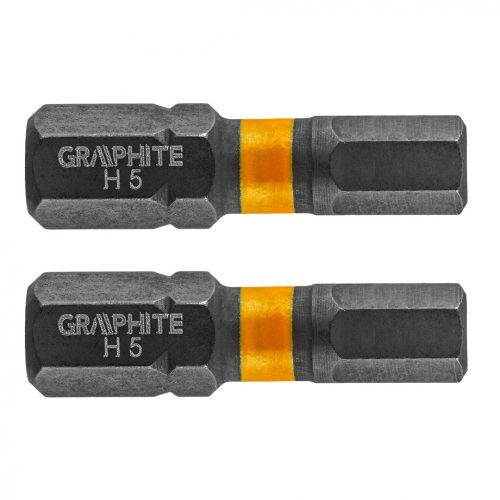 Torziós ütvecsavarozó bit, hatlapú, 5x25mm, 2db.