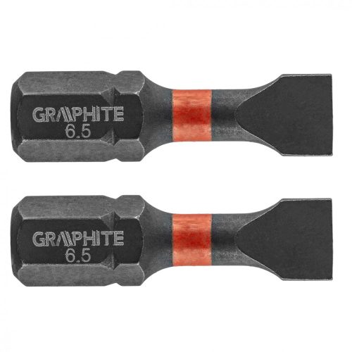 Torziós ütvecsavarozó bit SL6.5x25mm, 2db.