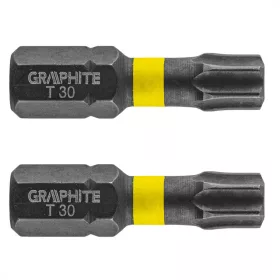 Torziós ütvecsavarozó bit TX30x25mm, 2db.