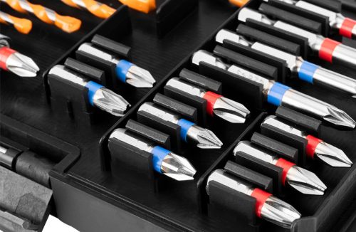 Fúró-csavarbehajtó készlet, 20db