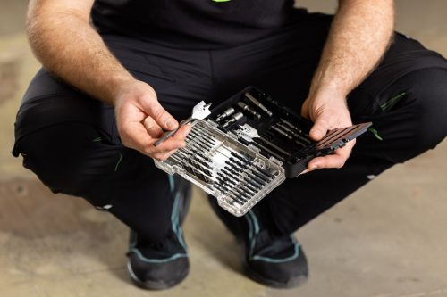 Fúró-csavarbehajtó készlet, 66db