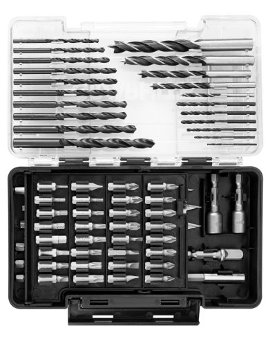 Fúró-csavarbehajtó készlet, 66db