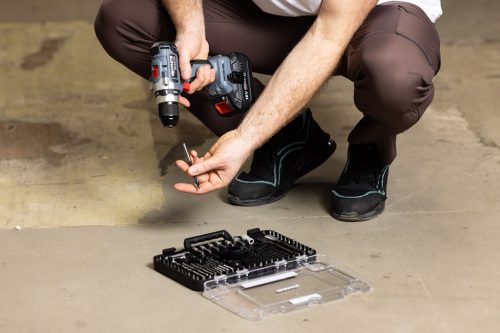 Fúró-csavarbehajtó készlet, 90db