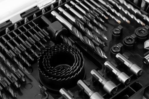 Fúró-csavarbehajtó készlet, 90db