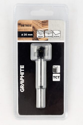 Fenékfúró, pántfúró, keményfém betétes, 26mm