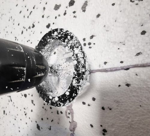 Polisztirol maró, dűbeltárcsához, 68mm, műanyag