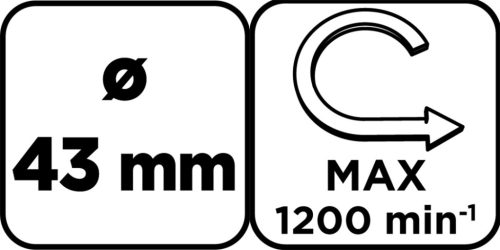 Körkivágó volfrámkarbid 43mm