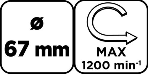 Körkivágó volfrámkarbid 67mm