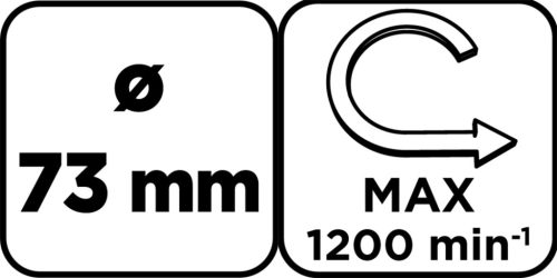 Körkivágó volfrámkarbid 73mm