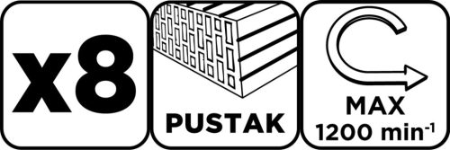 Korkivágó készlet, volfrámkarbid, 32-83mm, 8db