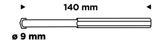 Központfúró, volfrámkarbid körkivágókhoz