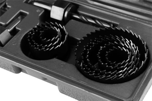 Körkivágó készlet fához, 19-64mm, 12db