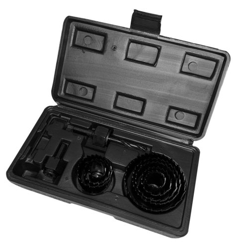 Körkivágó készlet fához, 19-64mm, 12db
