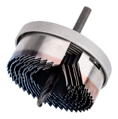 Körkivágó készlet fához, műanyagokhoz, acél, edzett fogakkal, 26-63mm, 18mm fúrásmélység