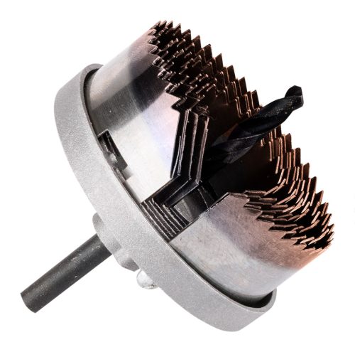 Körkivágó készlet fához, műanyagokhoz, acél, edzett fogakkal, 26-63mm, 18mm fúrásmélység