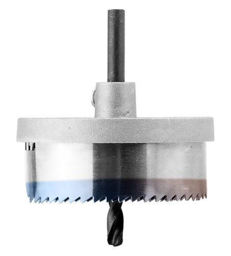 Körkivágó készlet fához, műanyagokhoz, acél, edzett fogakkal, 26-63mm, 18mm fúrásmélység