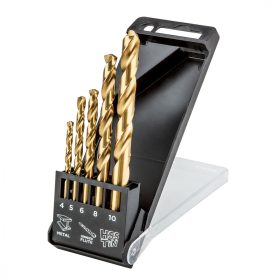 Csigafúró készlet titán 5db