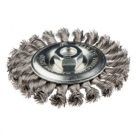 Drótkorong tányér egyenes,sodrott 115mm inoxm14