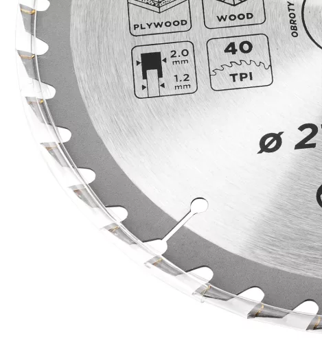 Körfűrészlap, keményfém fogakkal, 210 x 30 mm, 40 fog