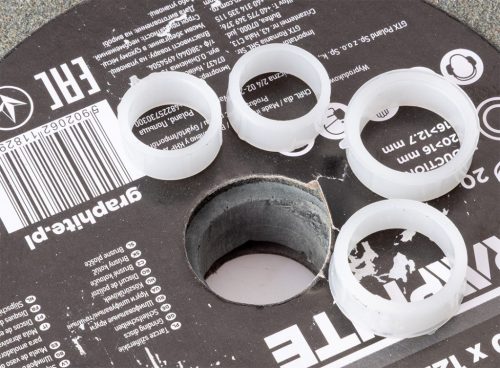 Köszörűkorong, 200x20/16/12.7x20mm, P60, 2db