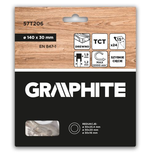 Körfűrészlap keményfém fogakkal, 140x30mm, 24fog