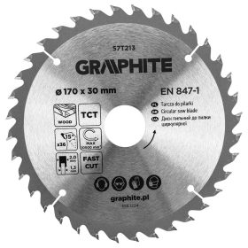 Körfűrészlap keményfém fogakkal, 170x30mm, 36fog