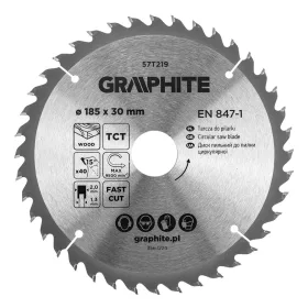 Körfűrészlap keményfém fogakkal, 185x30mm, 40fog
