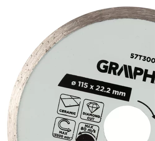 Gyémánt vágókorong 115x22.2mm, vizes