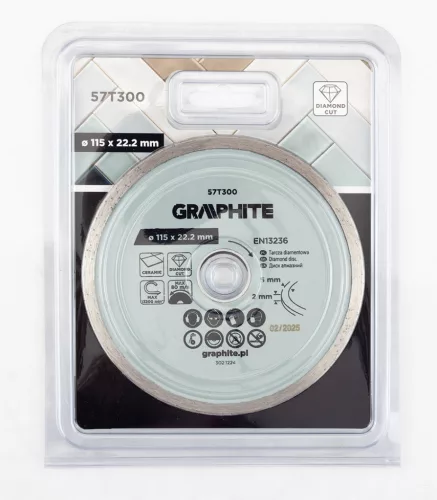 Gyémánt vágókorong 115x22.2mm, vizes