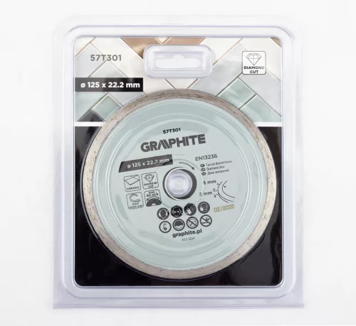 Gyémánt vágókorong 125x22.2mm, vizes