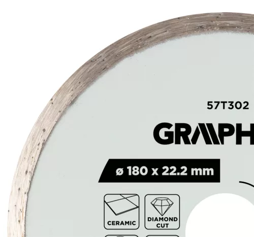 Gyémánt vágókorong 180x22.2mm, vizes