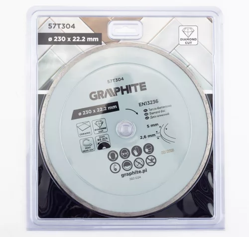 Gyémánt vágókorong 230x22.2mm, vizes