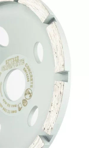 Gyémánt csiszolókorong 125x22.2mm, szegmenses, 1 soros, száraz