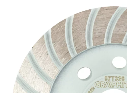 Gyémánt csiszolókorong 115x22.2mm, turbo, száraz