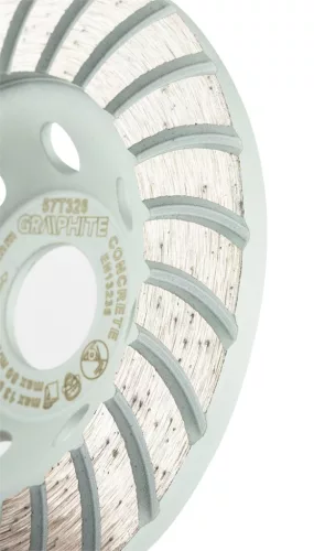 Gyémánt csiszolókorong 115x22.2mm, turbo, száraz