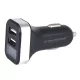 2x USB töltő, 2.1A, szivargyújtó aljzathoz voltmérővel