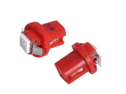 BAX B8.5d 12V piros műszerfal LED
