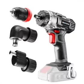   Akkus fúró csavarozó, energy+ 18v, 3 levehető tokmánnyal 10mm, egyenes, sarok, perem. Akku nélkül!!!