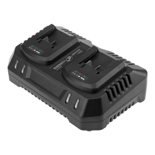 Akkumulátortöltő dupla ENERGY+ egyakkus rendszerhez, 240W, 2x3A