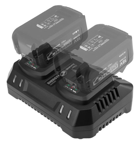 Akkumulátortöltő dupla ENERGY+ egyakkus rendszerhez, 240W, 2x3A
