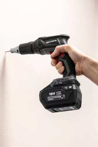 Akkus szénkefementes gipszkarton csavarbehajtó, Energy+, 18V, 0-4400 1/min, 1/4 csatlakozó,