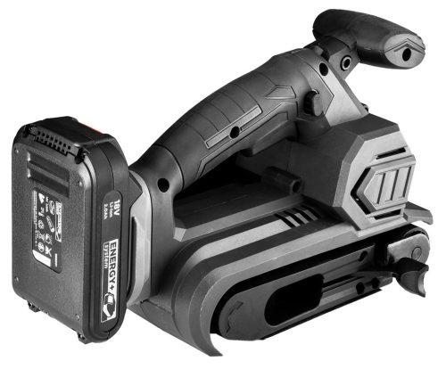 Akkus szalagcsiszoló, Energy+, 18V, 120-350 1/min,