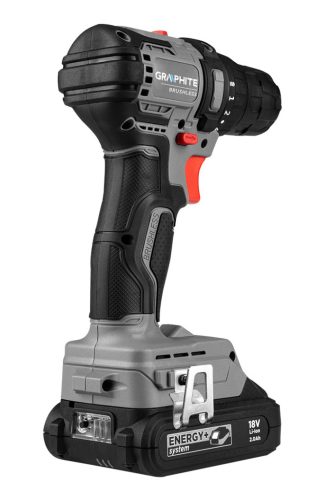 Akkus szénkefementes fúró, csavarozó, Energy+, 18V, Kompakt méret, 10mm-es tokmány, akku nélkül!