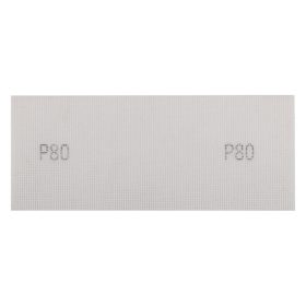   Csiszolóháló fehér, 115x280mm, fa, fém, műanyag, űveg, gipszkarton csiszoláshoz, P80, min. rendelés: 3db