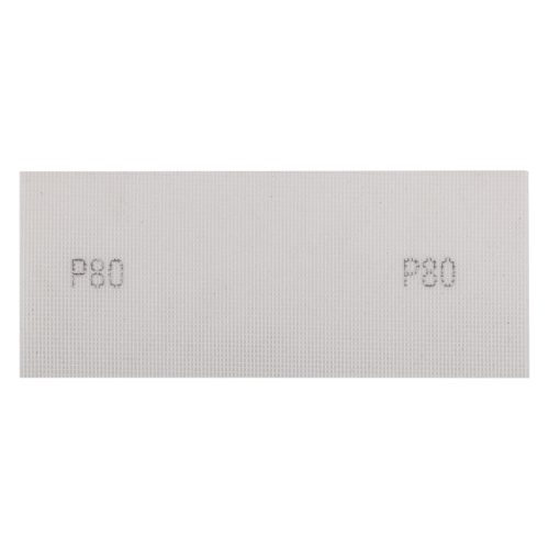 Csiszolóháló fehér, 115x280mm, fa, fém, műanyag, űveg, gipszkarton csiszoláshoz, P80, min. rendelés: 3db