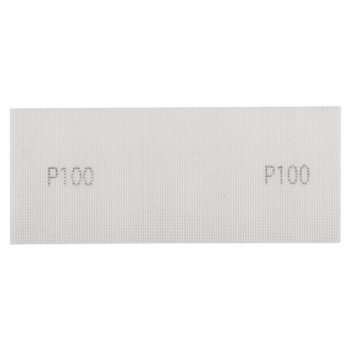 Csiszolóháló fehér, 115x280mm, fa, fém, műanyag, űveg, gipszkarton csiszoláshoz, P100, min. rendelés: 3db